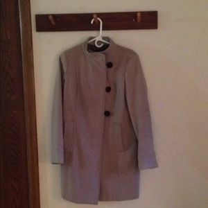 Mossimo Black Ladies Pink Wool Pea Coat